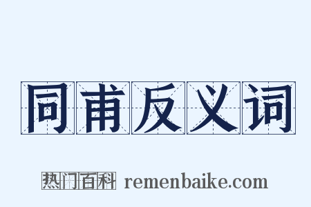 同甫反义词是什么意思的图片